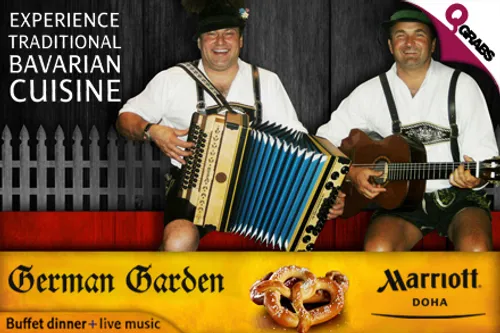 Prost! For QR69 Enjoy a Dinner Buffet of Traditional Bavarian Cuisine with a Wide Selection of Authentic Specialties and Live Music by 'The Two Bavarians' (QR139 Value)